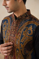 Meher Kaani Jacquard Jacket with Kurta & Pant