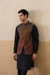 Meher Kaani Jacquard Jacket with Kurta & Pant