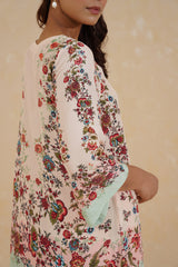 Dariya Floral Matching Kurta Pant set for women