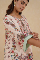 Dariya Floral Matching Kurta Pant set for women