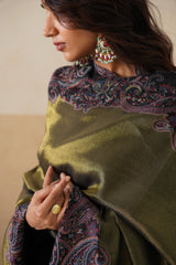 Antique Gold Paisley Drape