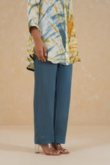 Mustard Teal Ombre Co-ord Set- Inchingindia