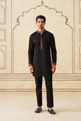 Meher Black Embroidered Kurta & Pant