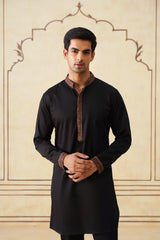 Meher Black Embroidered Kurta & Pant