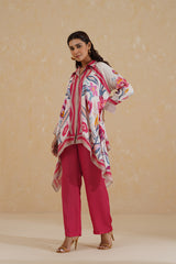 Flowy Pink Printed Co-ord Set- Inchingindia