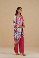 Flowy Pink Printed Co-ord Set- Inchingindia