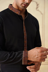 Meher Black Embroidered Kurta & Pant