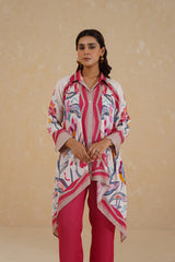 Flowy Pink Printed Co-ord Set- Inchingindia