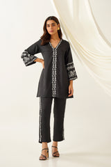 Black White Elegance womens Suit Set