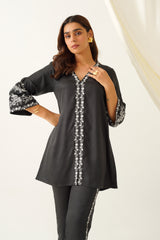 Black White Elegance womens Suit Set