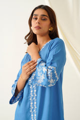 Cobalt Elegance Suit Set- Inchingindia