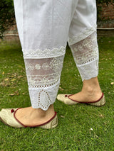 Organza Patchwork Embroidered Salwar