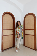 Brush Effect Print Co-ord Set