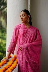 Utsav Pink Embroidered Suit Set for Women's