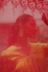 Green Suit Set with Pink Dupatta For Women's