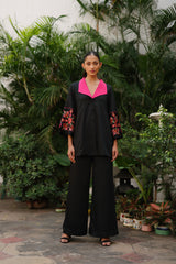 Fusion Black Embroidered Set