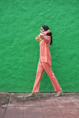 Peach Pastel Ombre Co-Ord Set for women- inching india