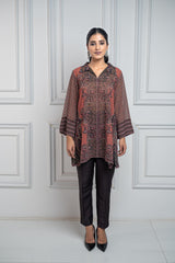 Rust Printed Co-ord Set for Women - inching india