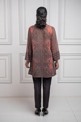 Rust Printed Co-ord Set for Women - inching india