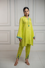 latest Meadow Green Suit Set for women - inching india