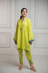 latest Meadow Green Suit Set for women - inching india