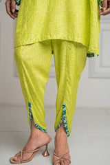 latest Meadow Green Suit Set for women - inching india
