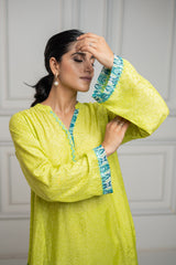 latest Meadow Green Suit Set for women - inching india