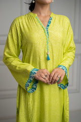 latest Meadow Green Suit Set for women - inching india