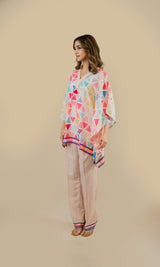 Geometrical Printed Kaftan Set