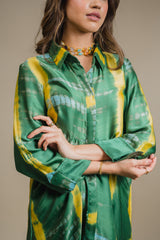 Seher Green Yellow Tie & Dye Co-ord Set