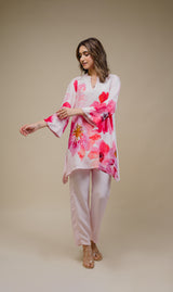 Seher Pink Floral Printed Suit