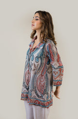 Paisley Printed Top