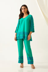 Contrast Emerald Green Co-ord Set