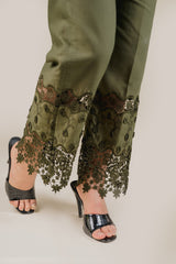 Seher Olive 3D Cutwork Set