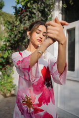 Seher Pink Floral Printed Suit