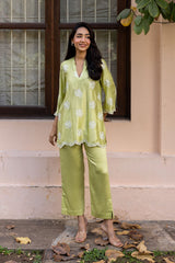Ziya Green Broderie Set