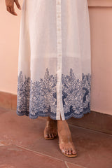 Ziya Santorini Cutwork Embroidered Dress