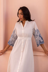 Ziya Santorini Cutwork Embroidered Dress