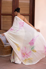 Ziya Floral Bloom Georgette Saree