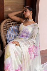 Ziya Floral Bloom Georgette Saree