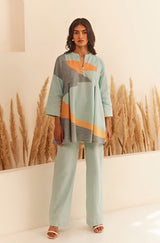 Abstract Blue Co-ord Set