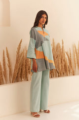 Abstract Blue Co-ord Set