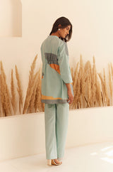 Abstract Blue Co-ord Set