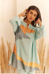 Abstract Blue Co-ord Set