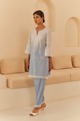 Powder Blue Ombre Suit Set