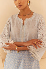 Powder Blue Ombre Suit Set