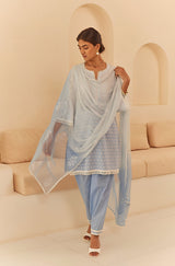 Powder Blue Ombre Suit Set