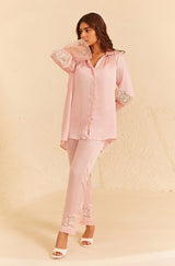 Baby Pink Embroidered Co-ord Set