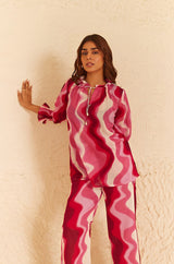 Pink Printed Co-ord Set