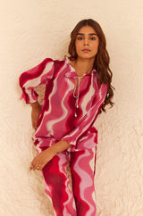 Pink Printed Co-ord Set